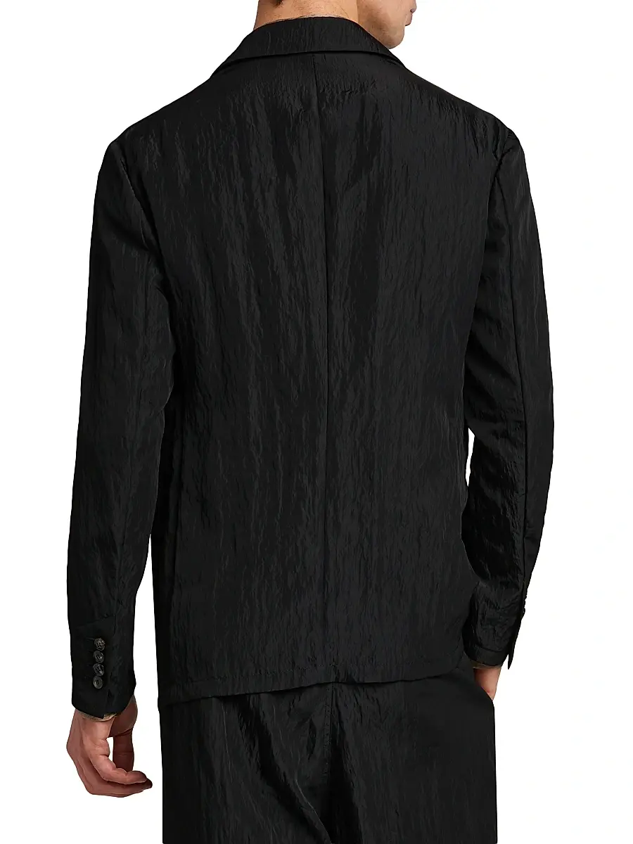Giorgio Armani Men's Crinkle Texture Soft Blazer | Thumbnail 5