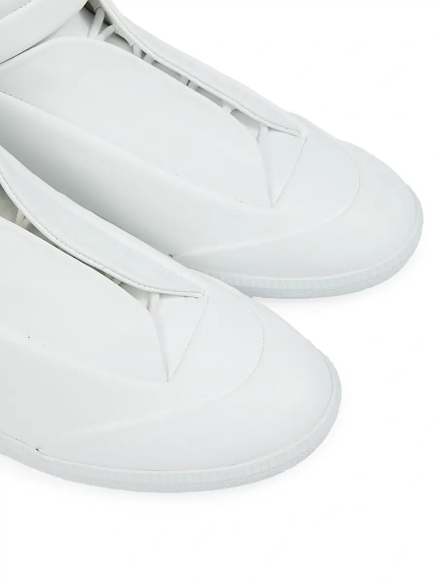 Maison Margiela Men's Future Leather Sneakers | Thumbnail 4 Maison Margiela Men's Future Leather Sneakers | Thumbnail 4