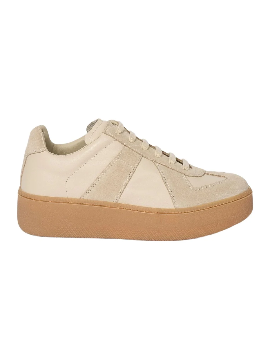 Maison Margiela Women's Women's's Replica Leather Platform Sneakers