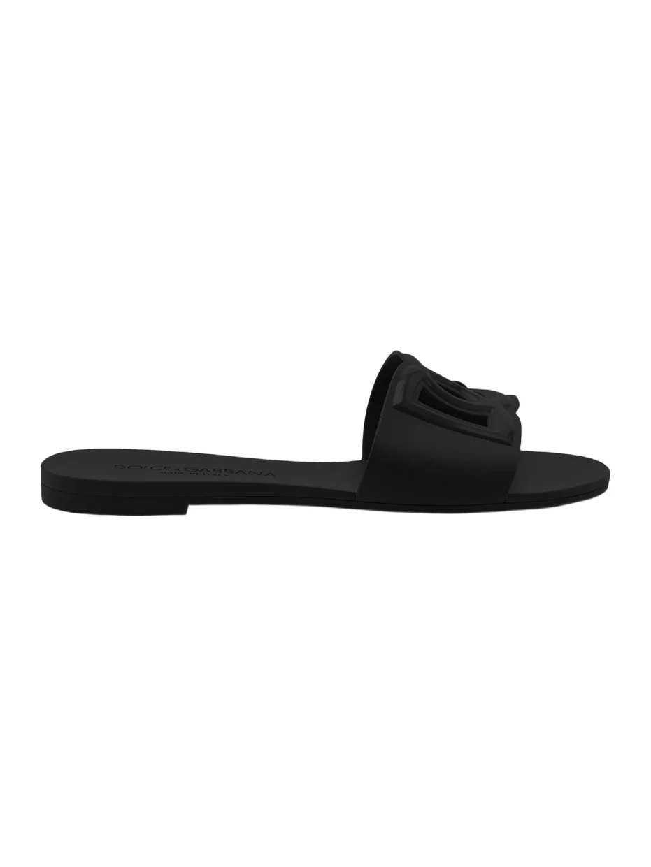 Women's Interlock Logo Rubber Slides Women's Interlock Logo Rubber Slides
