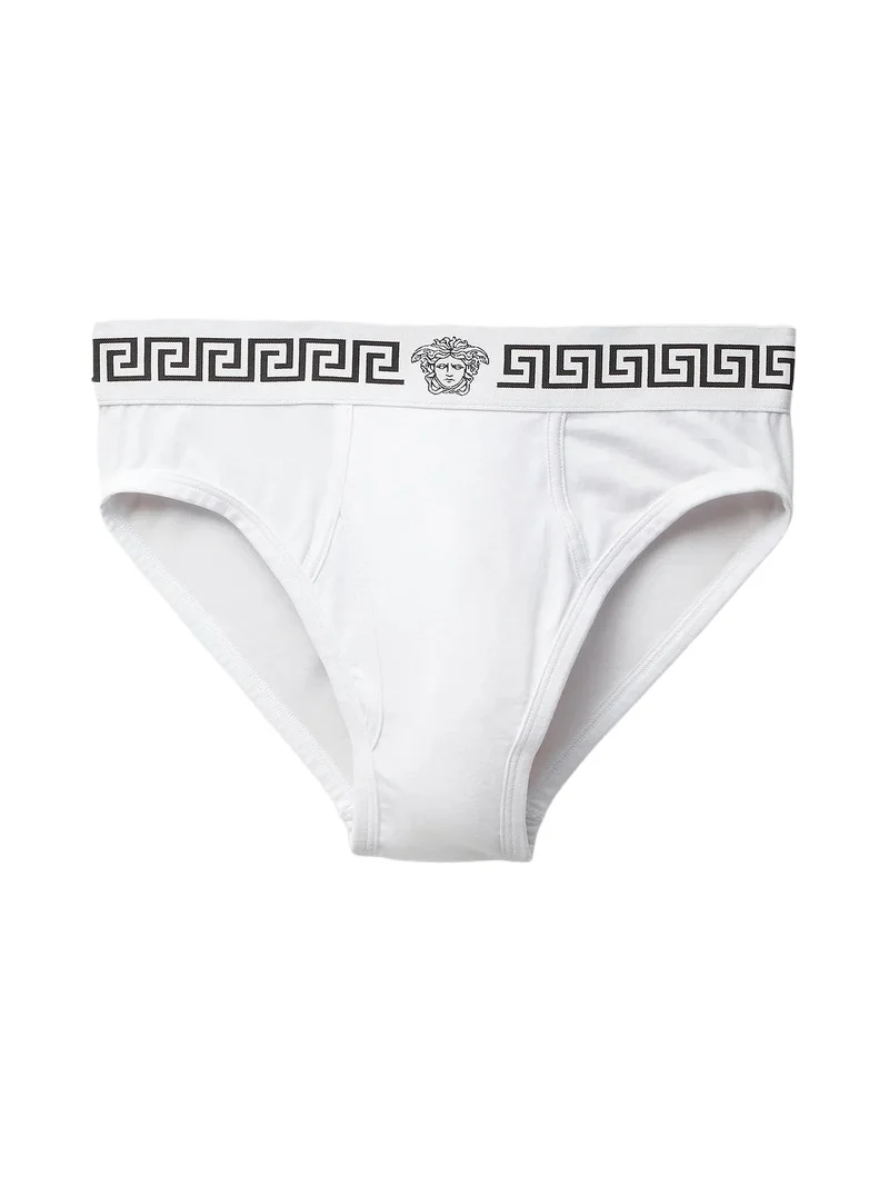 Men's Greca Medusa Head Cotton Jersey Brief