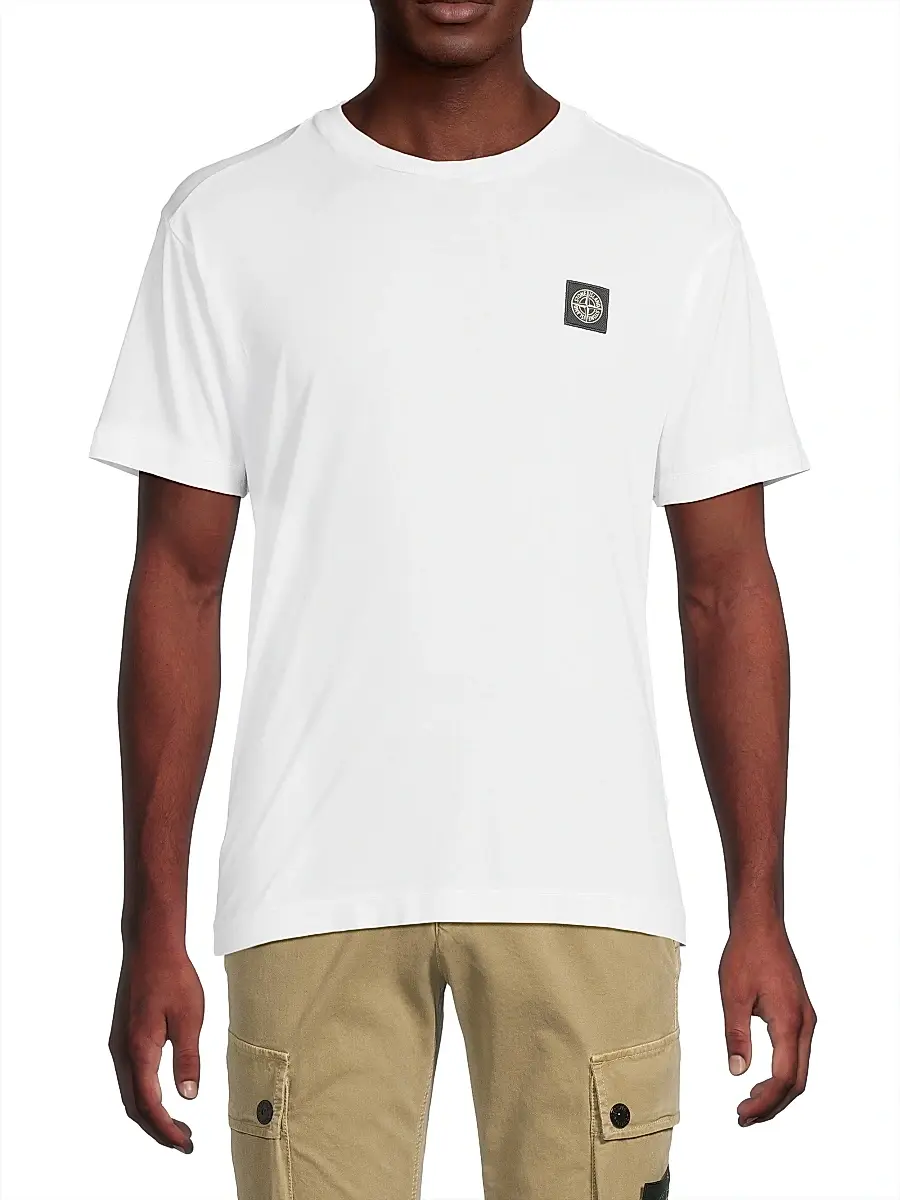 Stone Island Men's Cotton Crewneck T-Shirt | Thumbnail 3 Stone Island Men's Cotton Crewneck T-Shirt | Thumbnail 3