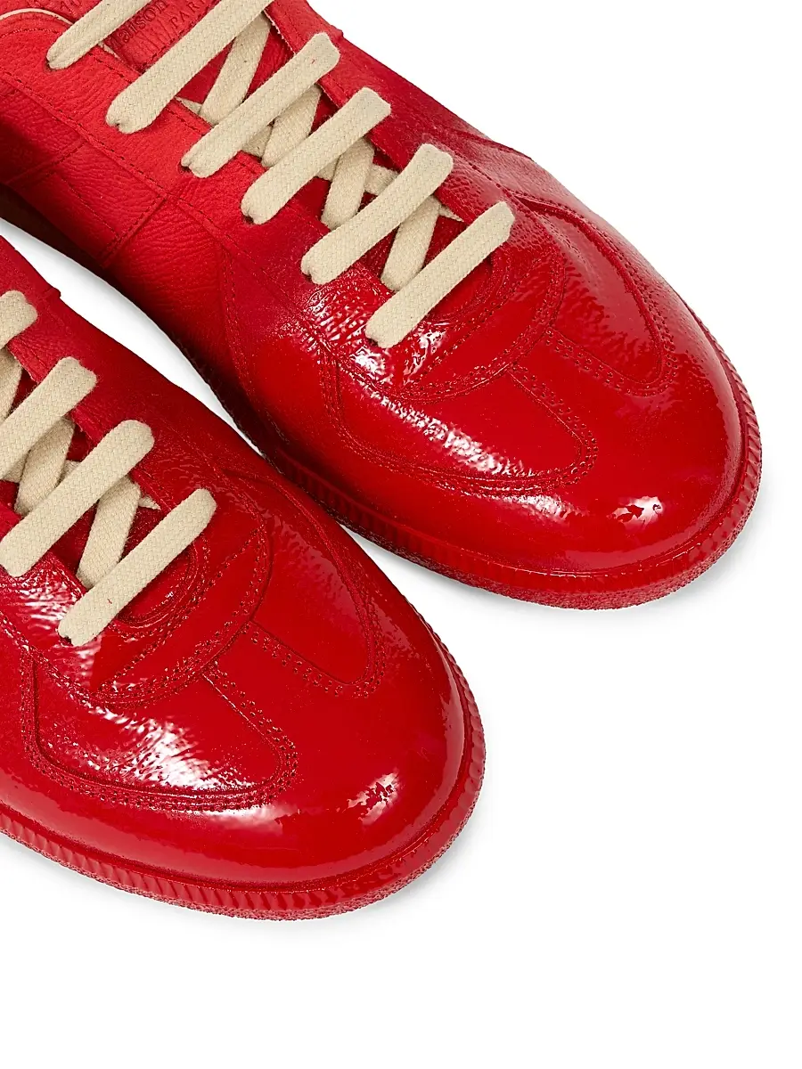 Maison Margiela Men's Replica Leather Low-Top Sneakers | Thumbnail 4