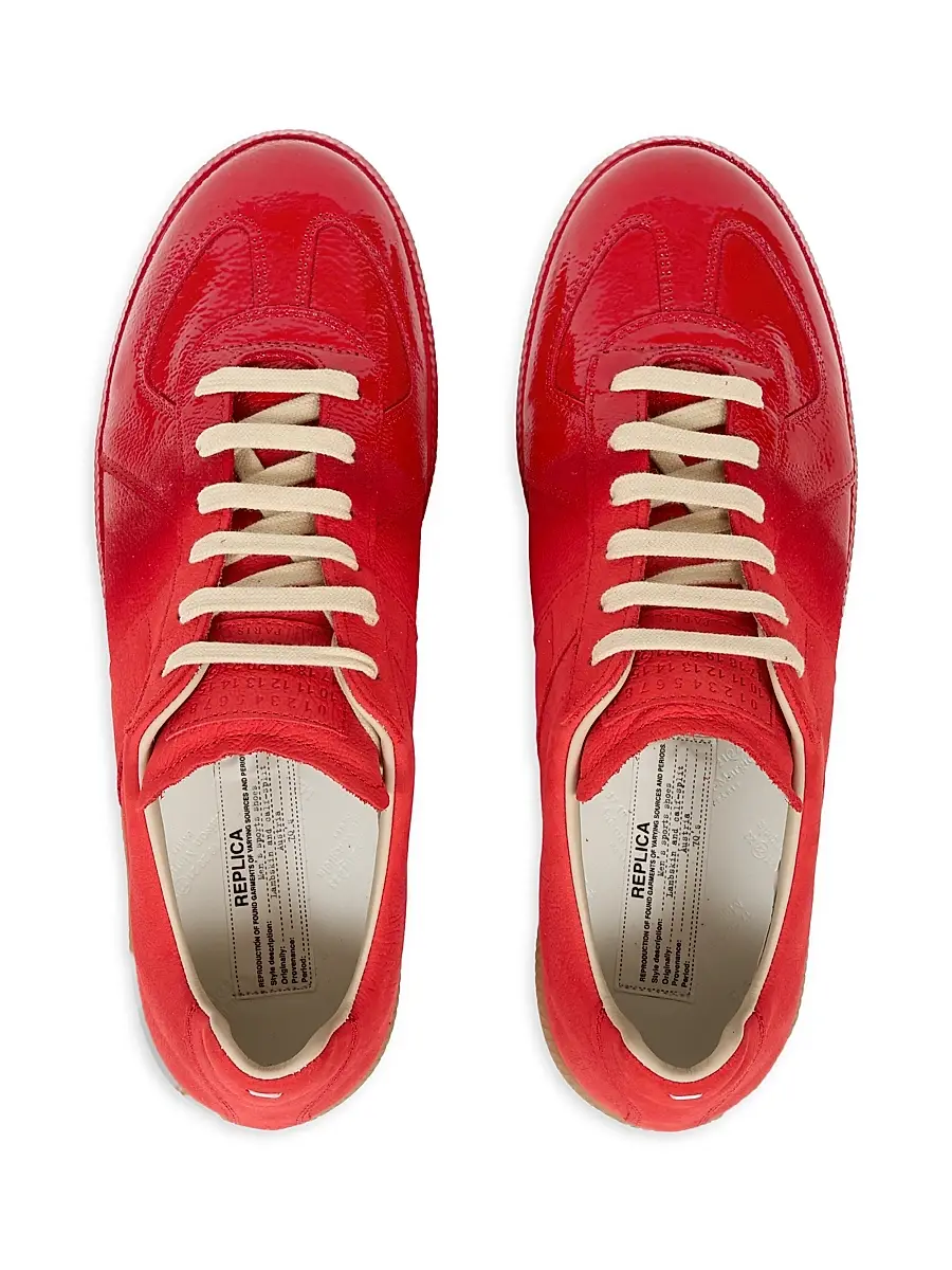 Maison Margiela Men's Replica Leather Low-Top Sneakers | Thumbnail 5
