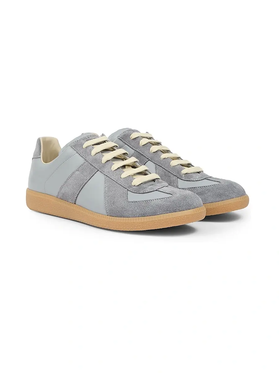 Maison Margiela Men's Replica Leather & Suede Sneakers | Thumbnail 2