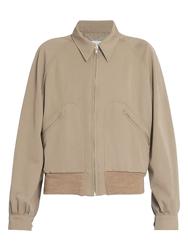 Maison Margiela Women's Wool Gabardine Zip Jacket