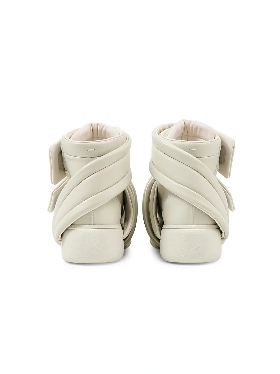 Maison Margiela Men's Future Show Leather High-Top Sneakers | Thumbnail 3 Maison Margiela Men's Future Show Leather High-Top Sneakers | Thumbnail 3