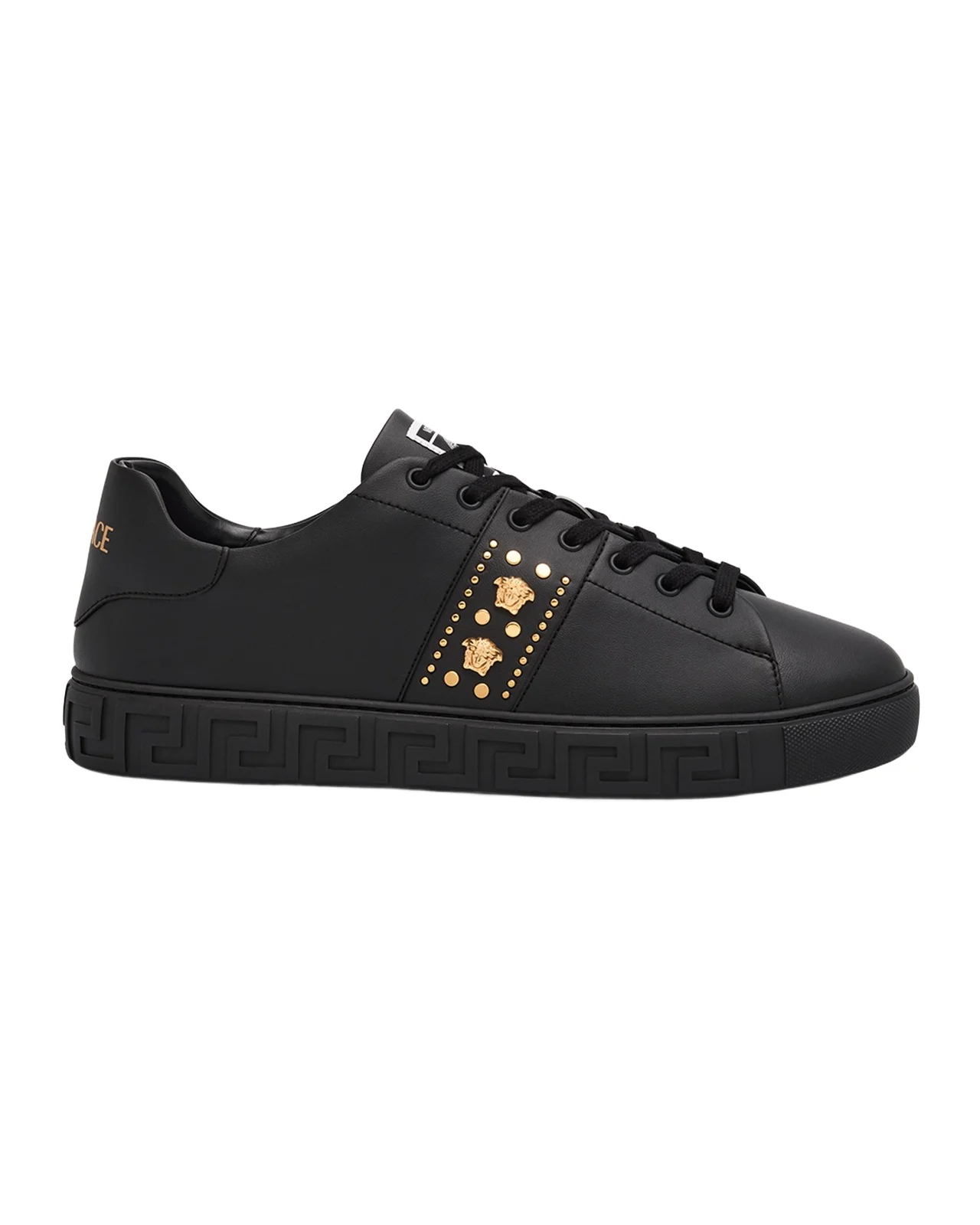 Men's La Greca Leather Low-Top Sneakers