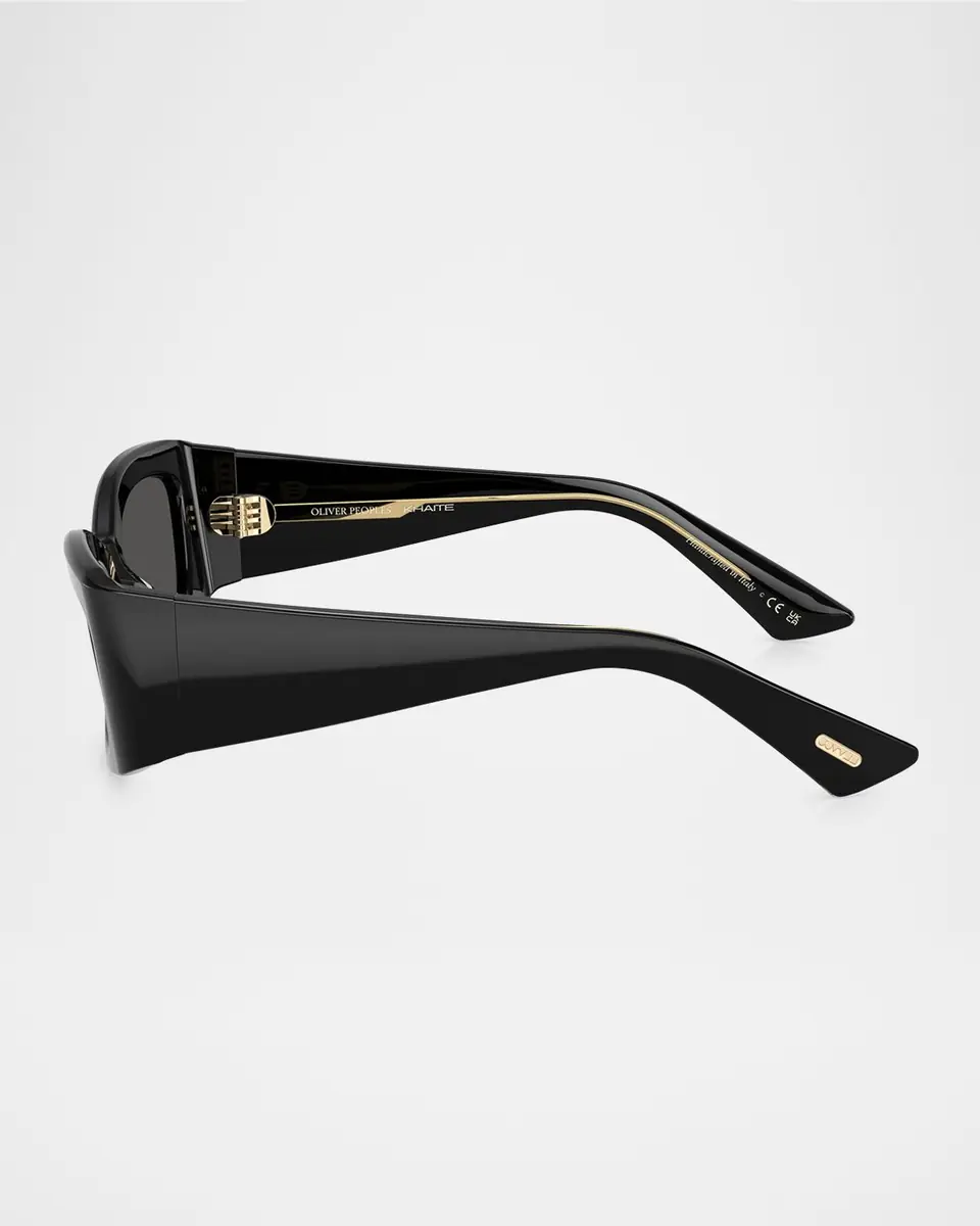Khaite x Oliver Peoples Ov5575su Rectangle Acetate Sunglasses | Thumbnail 2