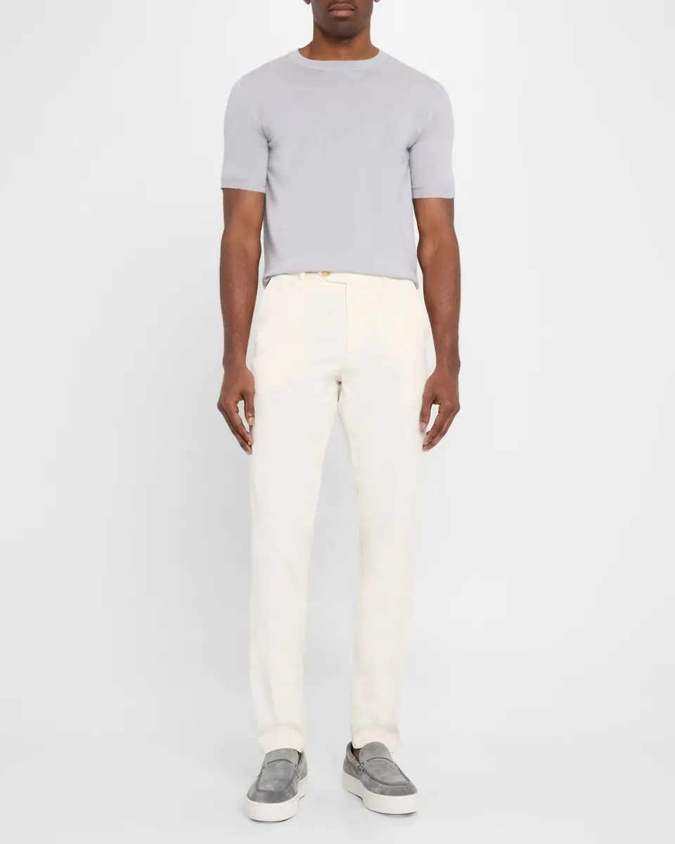 Isaia Men's Luxe Crew Knit Shirt | Thumbnail 2 Isaia Men's Luxe Crew Knit Shirt | Thumbnail 2