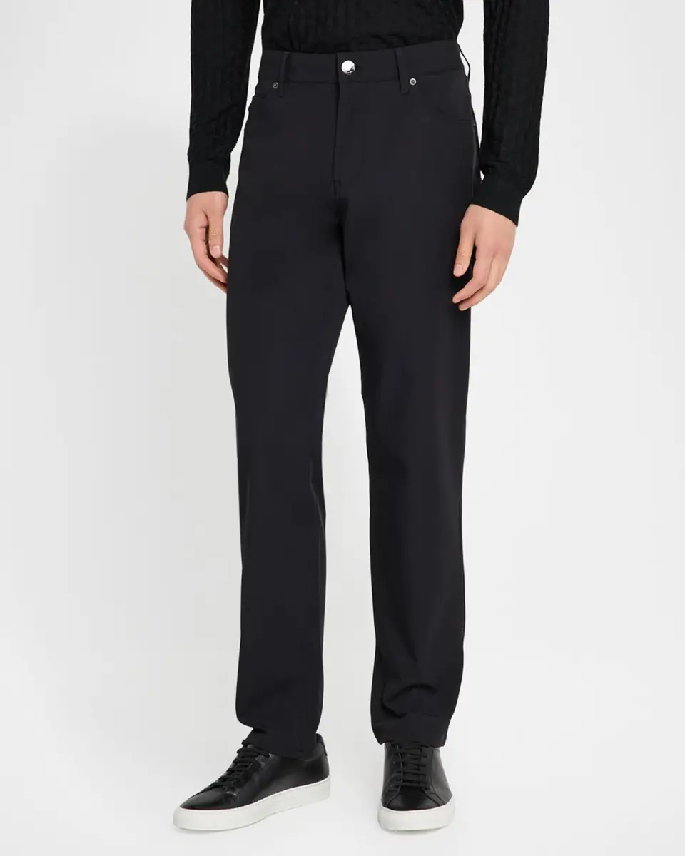 Emporio Armani Men's Stretch Five-Pocket Pants | Thumbnail 4 Emporio Armani Men's Stretch Five-Pocket Pants | Thumbnail 4