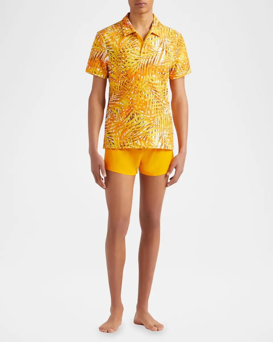 Vilebrequin Men's Palm Leaves Camp Shirt | Thumbnail 2 Vilebrequin Men's Palm Leaves Camp Shirt | Thumbnail 2