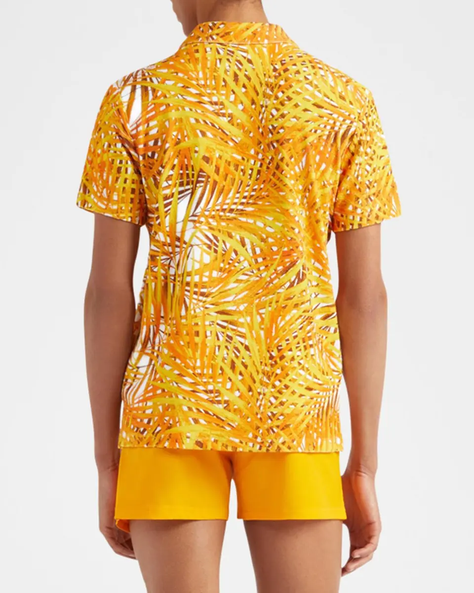 Vilebrequin Men's Palm Leaves Camp Shirt | Thumbnail 3 Vilebrequin Men's Palm Leaves Camp Shirt | Thumbnail 3