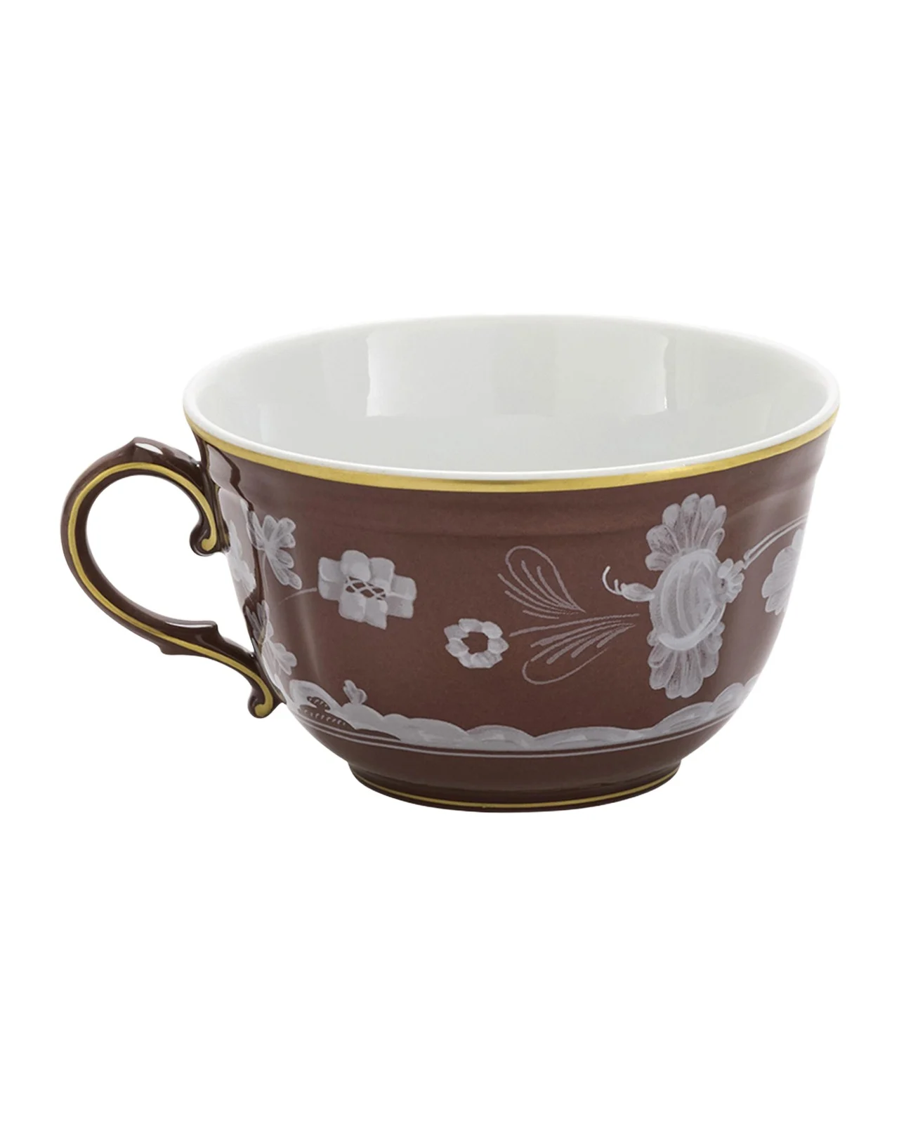 GINORI 1735 Oriente Italiano Castagna Teacup, 7.43 oz.