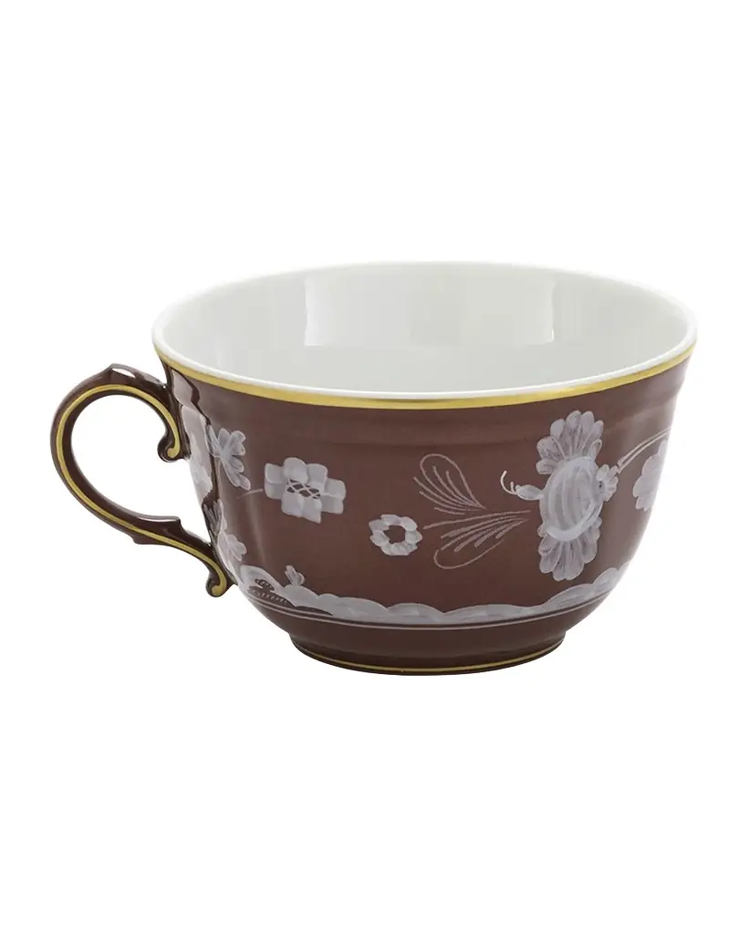 GINORI 1735 Oriente Italiano Castagna Teacup, 7.43 oz.