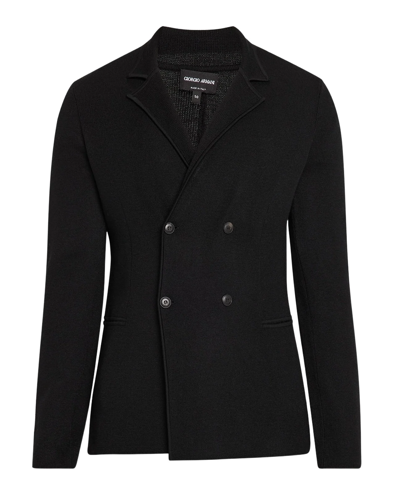 Men's Wool-Cashmere Rib Stitch Blazer Men's Wool-Cashmere Rib Stitch Blazer