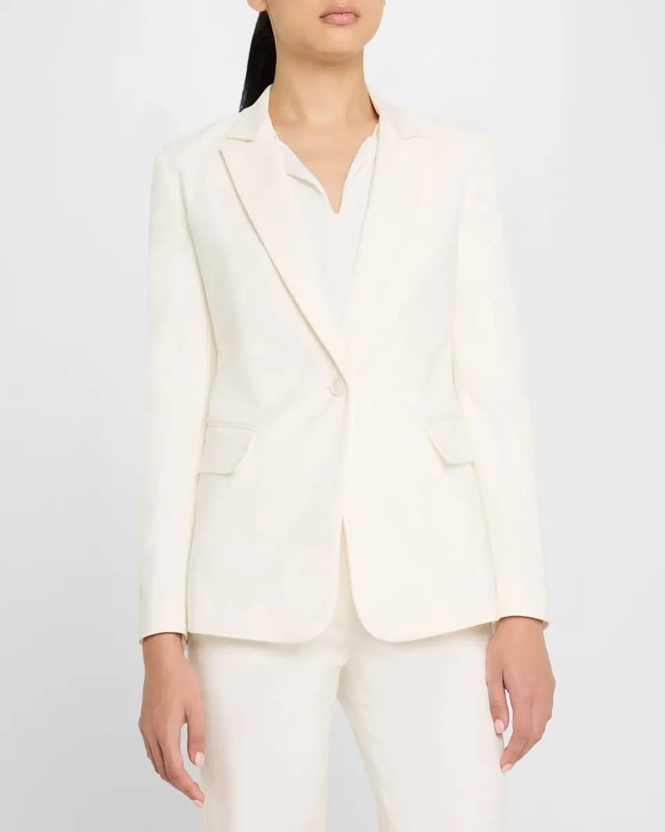 Emporio Armani Cotton One-Button Cutaway Blazer | Thumbnail 4 Emporio Armani Cotton One-Button Cutaway Blazer | Thumbnail 4