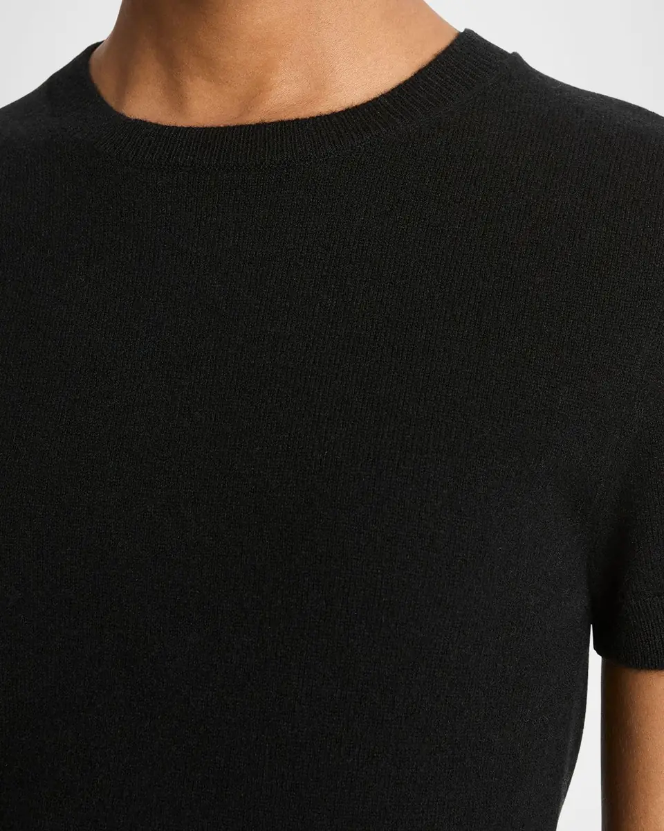 Vince Short-Sleeve Cashmere-Blend Tee | Thumbnail 5 Vince Short-Sleeve Cashmere-Blend Tee | Thumbnail 5