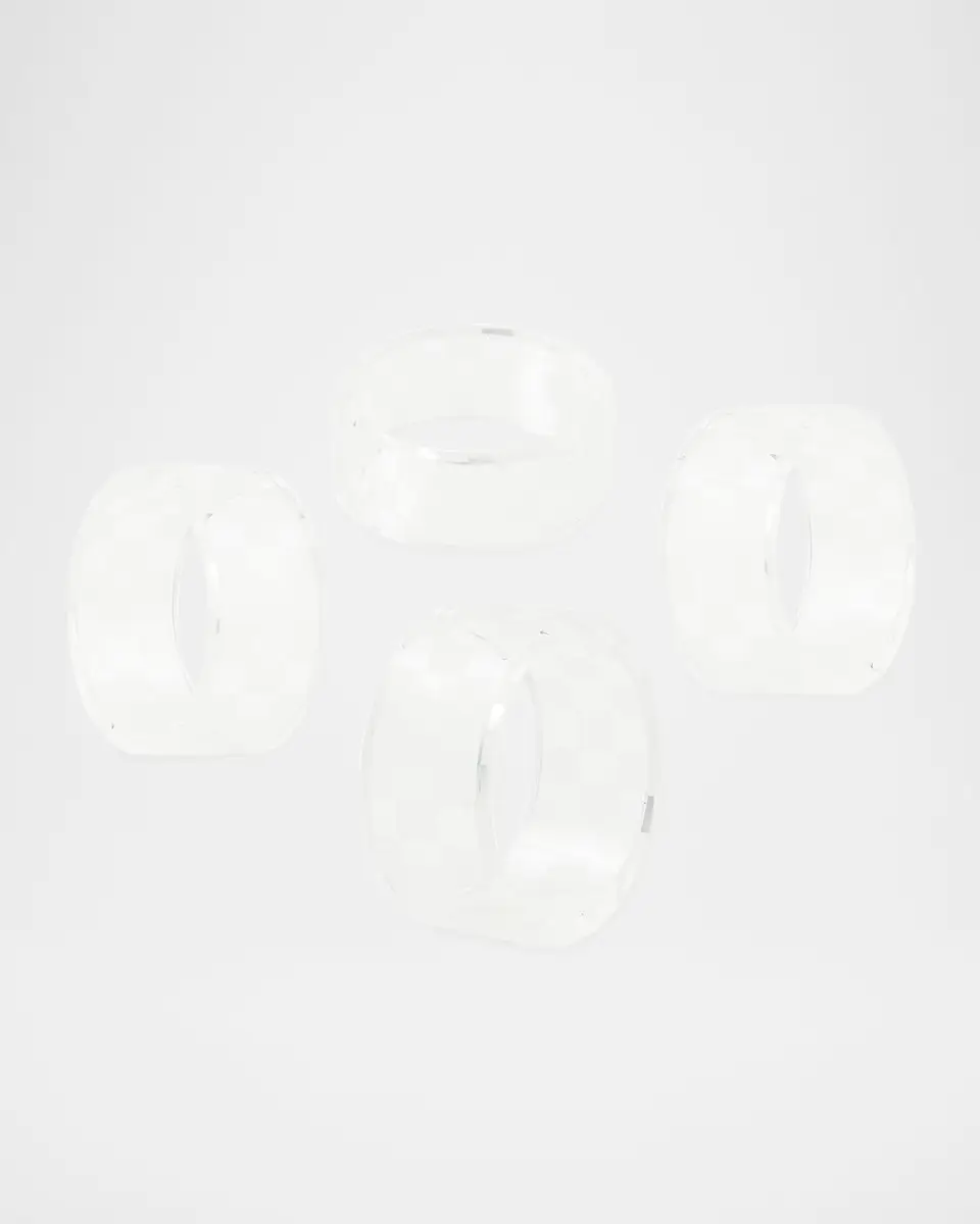 MacKenzie-Childs Clear Check Napkin Ring Set of 4 | Thumbnail 3