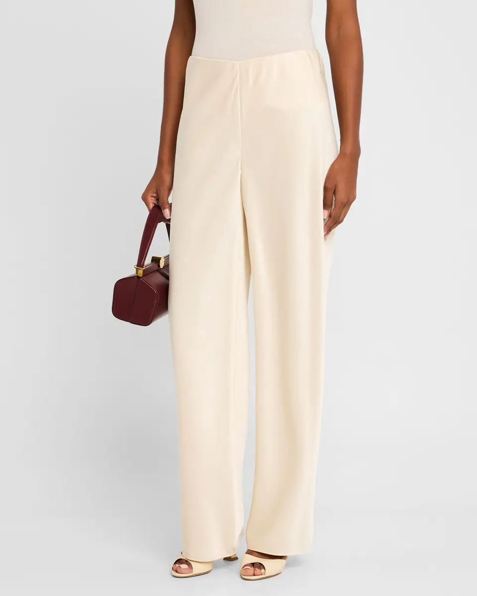 Vince Colette High-Waist Fluid Satin Bias Pants | Thumbnail 4 Vince Colette High-Waist Fluid Satin Bias Pants | Thumbnail 4