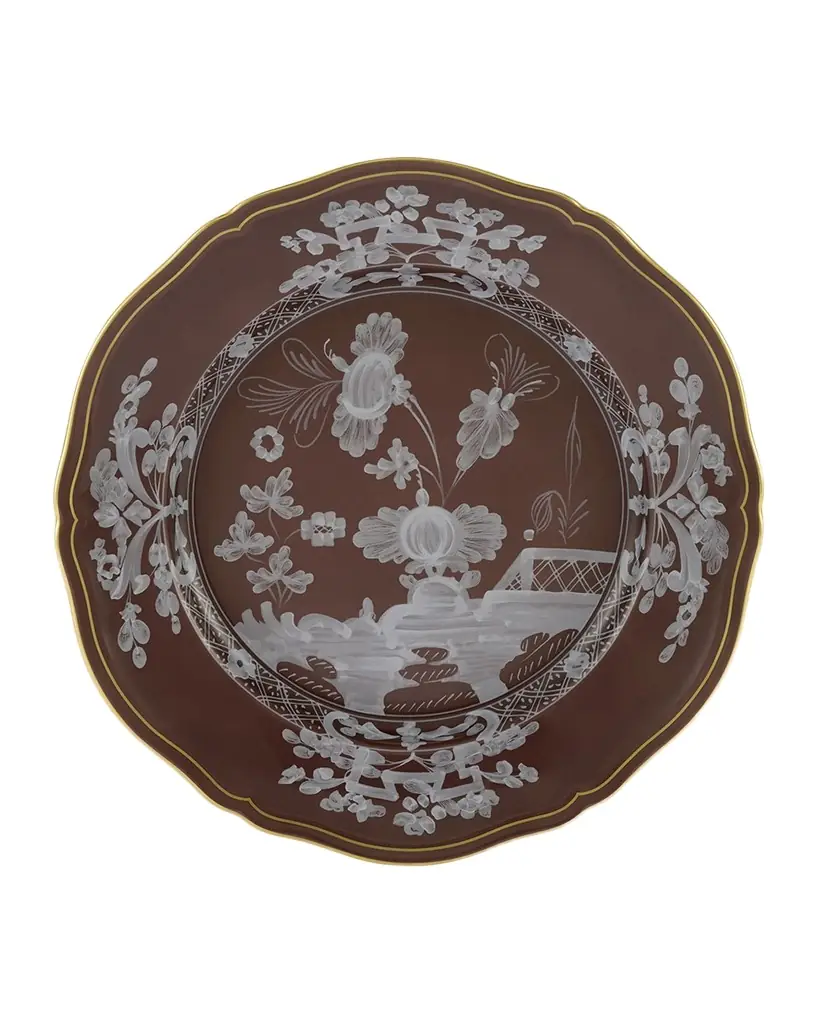GINORI 1735 Oriente Italiano Castagna Dinner Plate