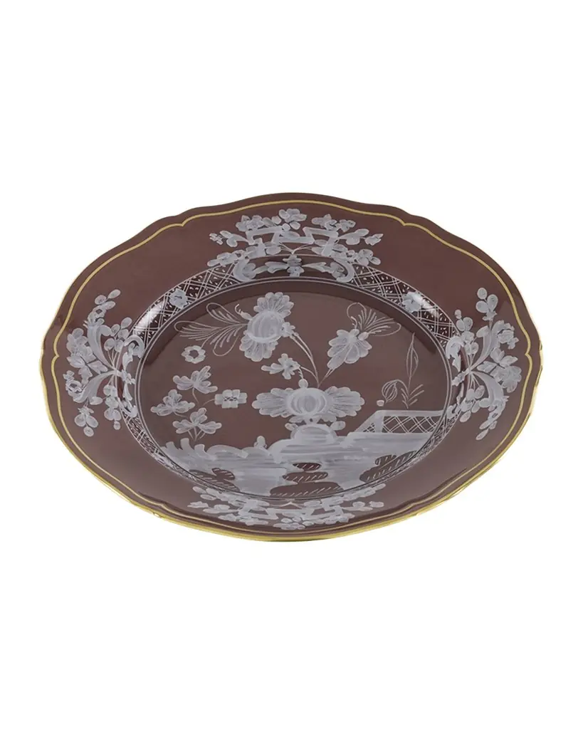 GINORI 1735 Oriente Italiano Castagna Dessert Plate