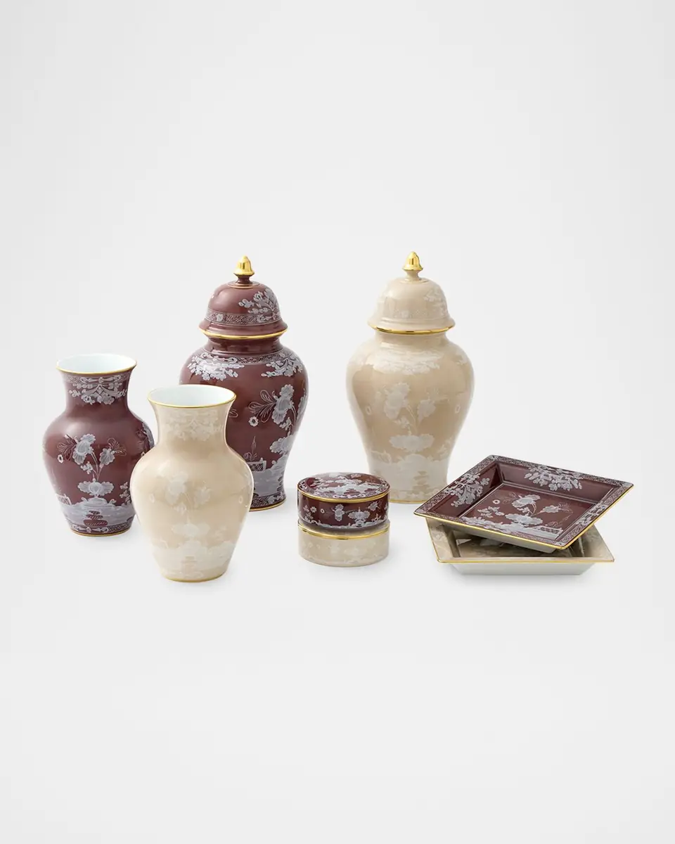 GINORI 1735 Oriente Italiano Meringa Large Potiche Vase - 15" | Thumbnail 4 GINORI 1735 Oriente Italiano Meringa Large Potiche Vase - 15" | Thumbnail 4