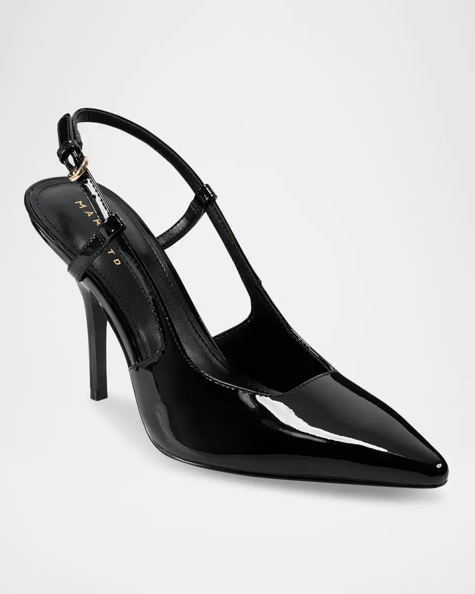 Marc Fisher LTD Torry Patent Leather Slingback Pumps | Thumbnail 2