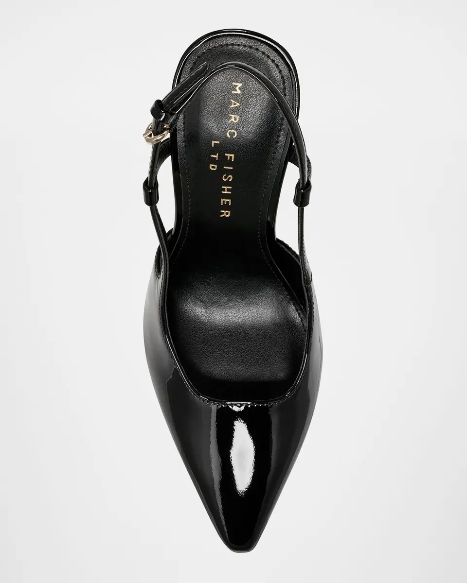Marc Fisher LTD Torry Patent Leather Slingback Pumps | Thumbnail 4