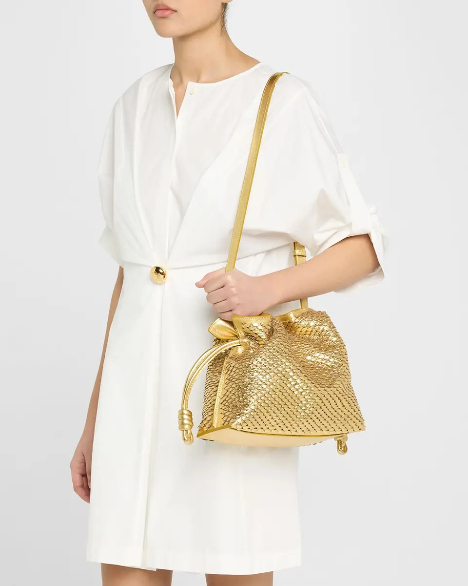 Loewe Flamenco Clutch Bag in Scales Metallic Leather | Thumbnail 2 Loewe Flamenco Clutch Bag in Scales Metallic Leather | Thumbnail 2