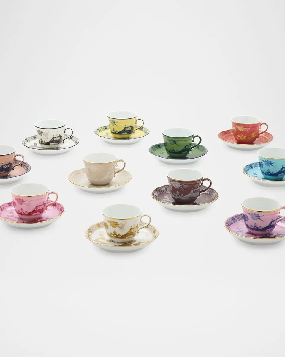 GINORI 1735 Oriente Italiano Castagna Tea Saucer | Thumbnail 2 GINORI 1735 Oriente Italiano Castagna Tea Saucer | Thumbnail 2