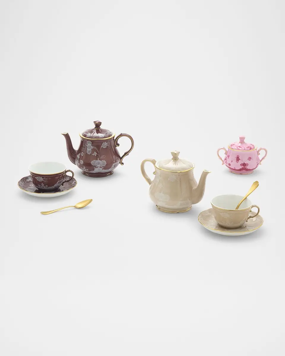 GINORI 1735 Oriente Italiano Castagna Tea Saucer | Thumbnail 5 GINORI 1735 Oriente Italiano Castagna Tea Saucer | Thumbnail 5