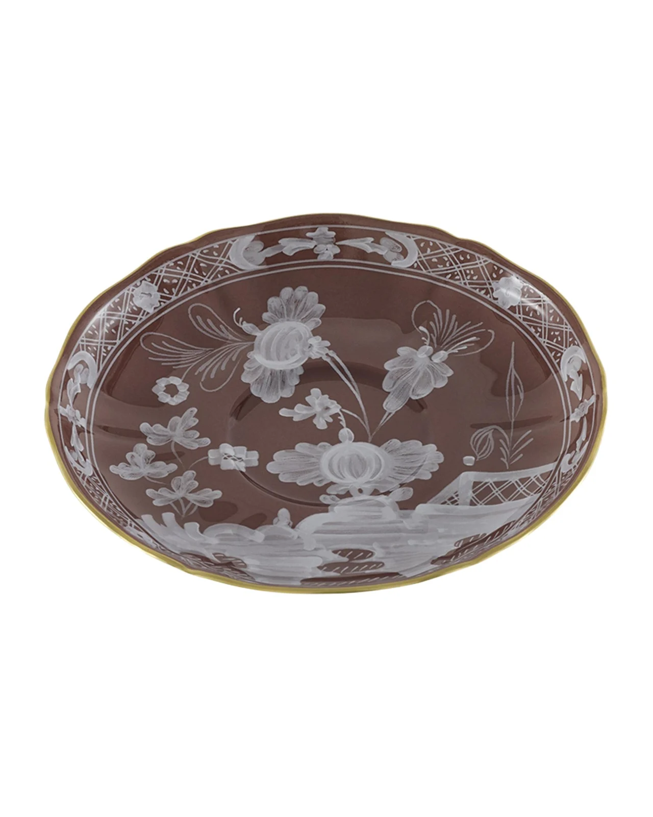 GINORI 1735 Oriente Italiano Castagna Tea Saucer