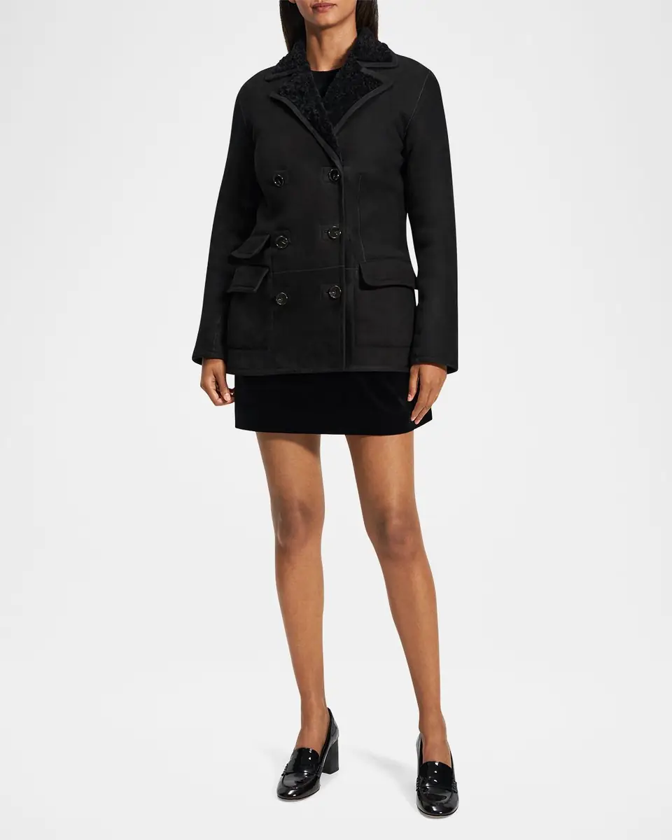 Theory Shearling Peacoat Blazer | Thumbnail 2 Theory Shearling Peacoat Blazer | Thumbnail 2