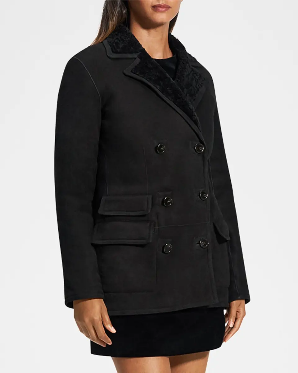 Theory Shearling Peacoat Blazer | Thumbnail 4 Theory Shearling Peacoat Blazer | Thumbnail 4