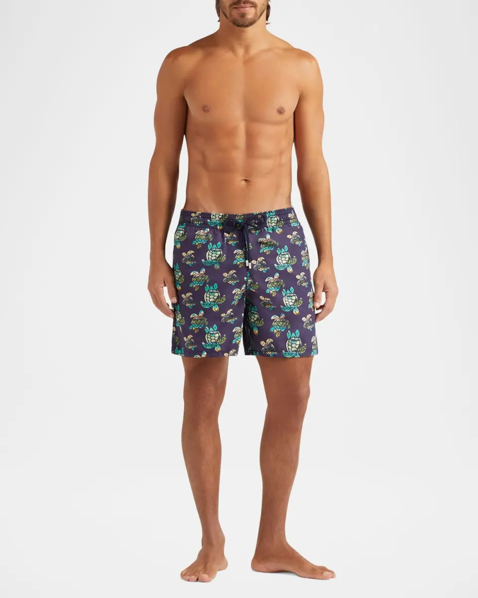 Vilebrequin Men's Landscape Turtles Swim Shorts | Thumbnail 3 Vilebrequin Men's Landscape Turtles Swim Shorts | Thumbnail 3