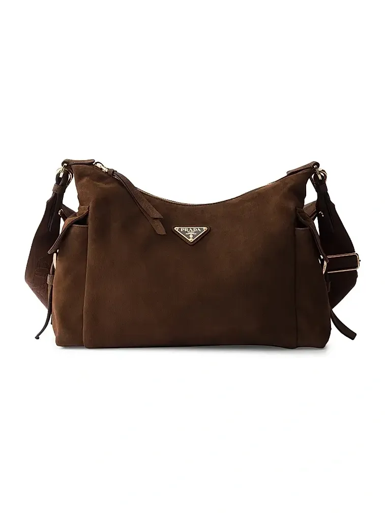 Women's Large Explore Suede Shoulder Bag Women's Large Explore Suede Shoulder Bag