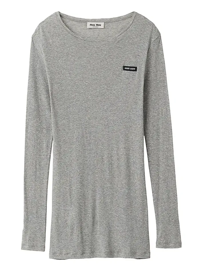 Miu Miu Women's Ribbed Knit Jersey Dress