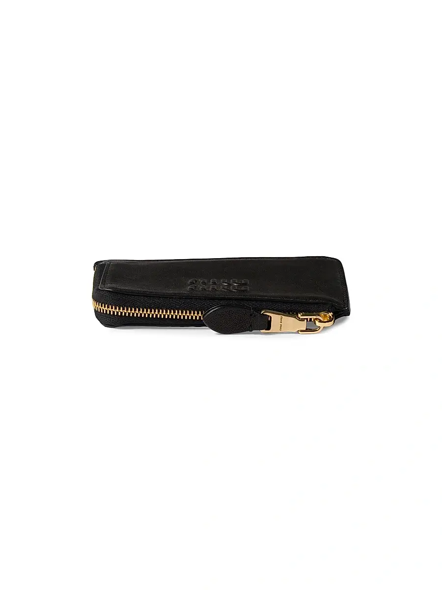 Miu Miu Women's Nappa Leather Envelope Card Holder | Thumbnail 4 Miu Miu Women's Nappa Leather Envelope Card Holder | Thumbnail 4