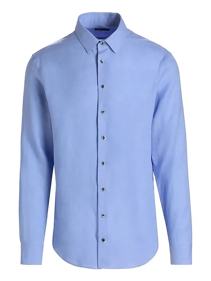 Men's Solid Linen Shirt Men's Solid Linen Shirt