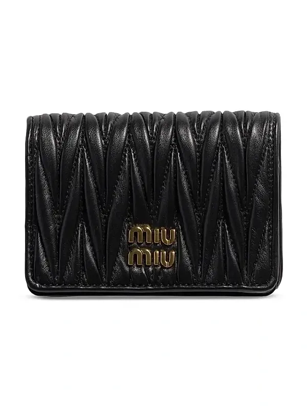 Women's Small Matelassé Nappa Leather Wallet