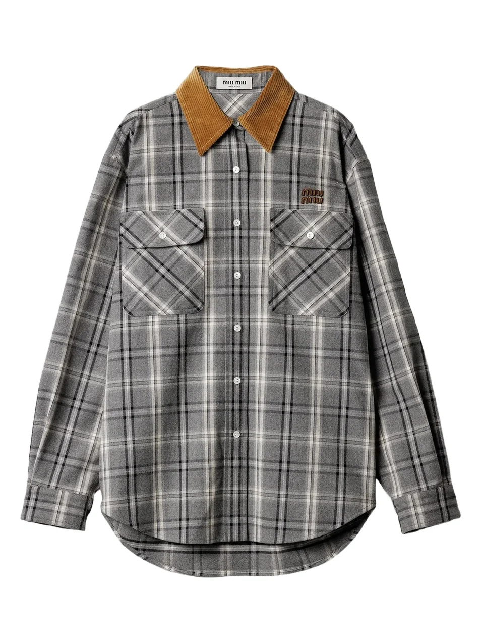 Miu Miu Women's Checked Flannel Shirt