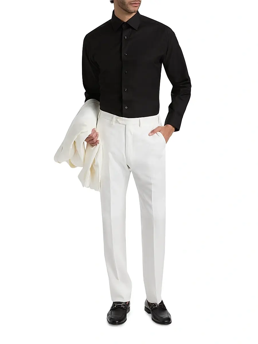 Emporio Armani Men's Slim-Straight Trousers | Thumbnail 2 Emporio Armani Men's Slim-Straight Trousers | Thumbnail 2