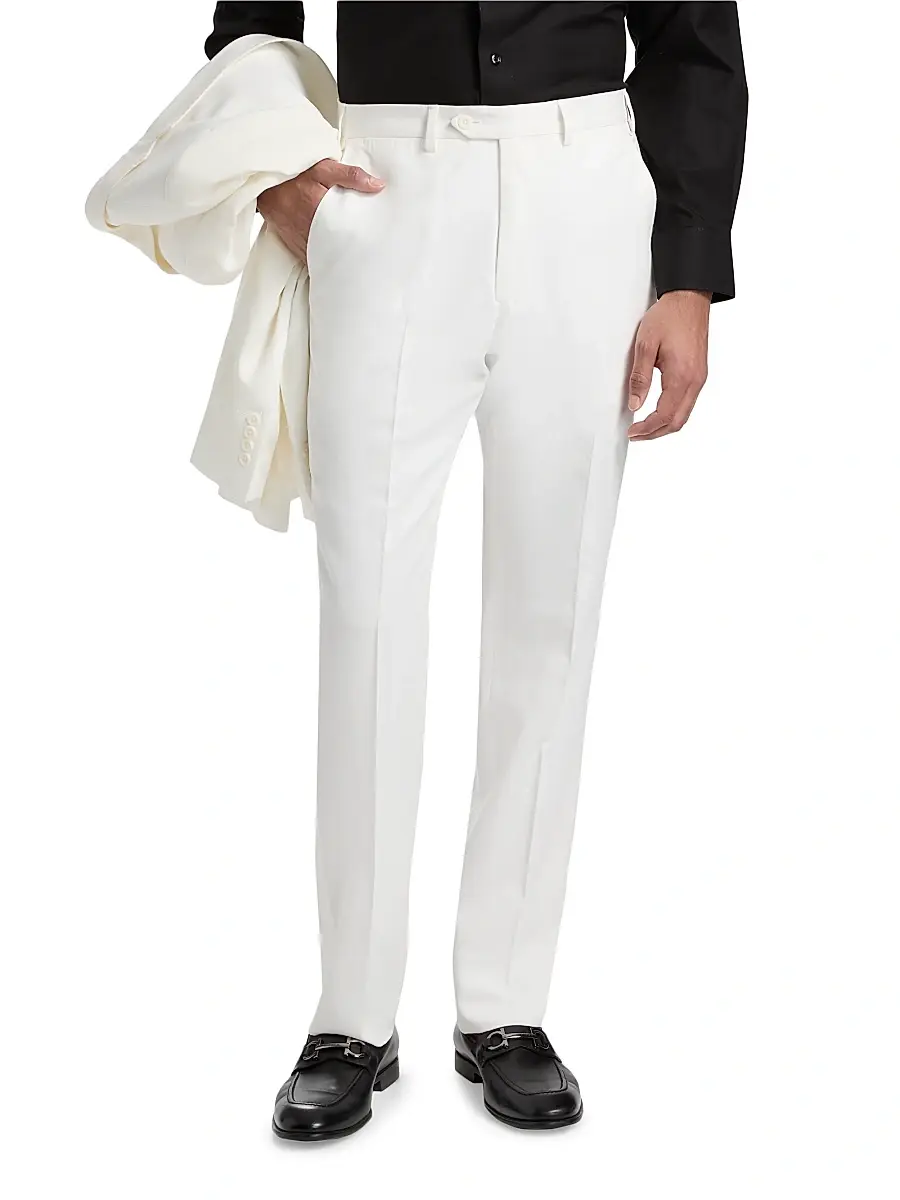 Emporio Armani Men's Slim-Straight Trousers | Thumbnail 3 Emporio Armani Men's Slim-Straight Trousers | Thumbnail 3