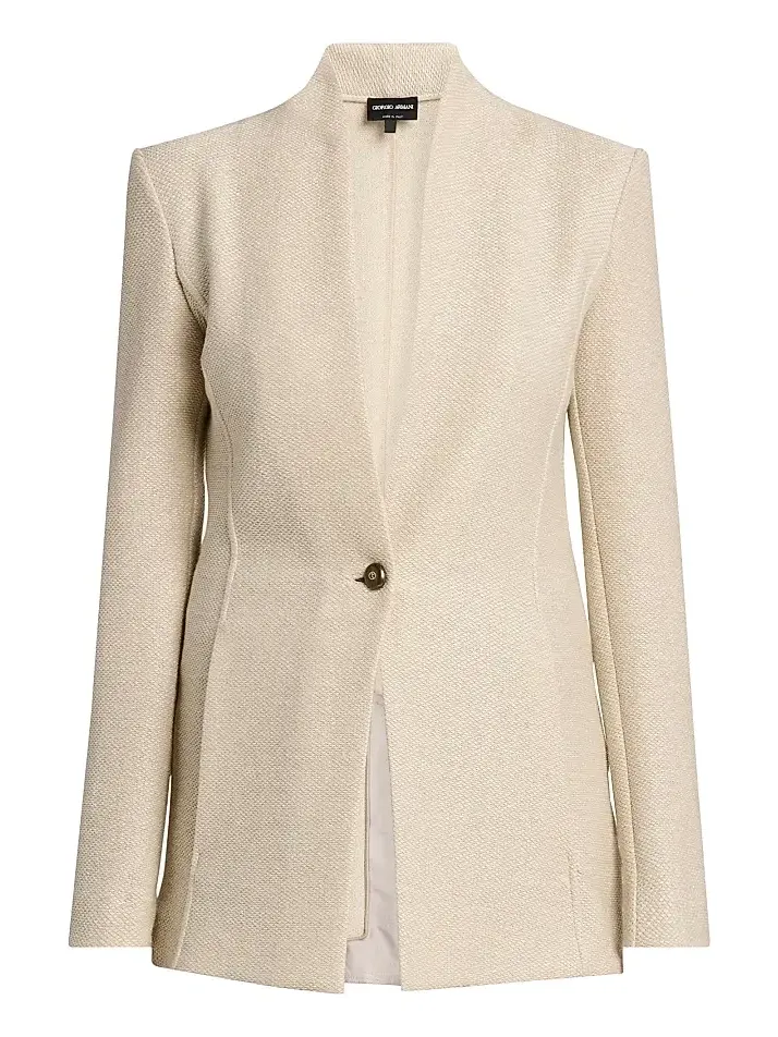 Women's Birdseye Cotton-Blend Blazer Women's Birdseye Cotton-Blend Blazer