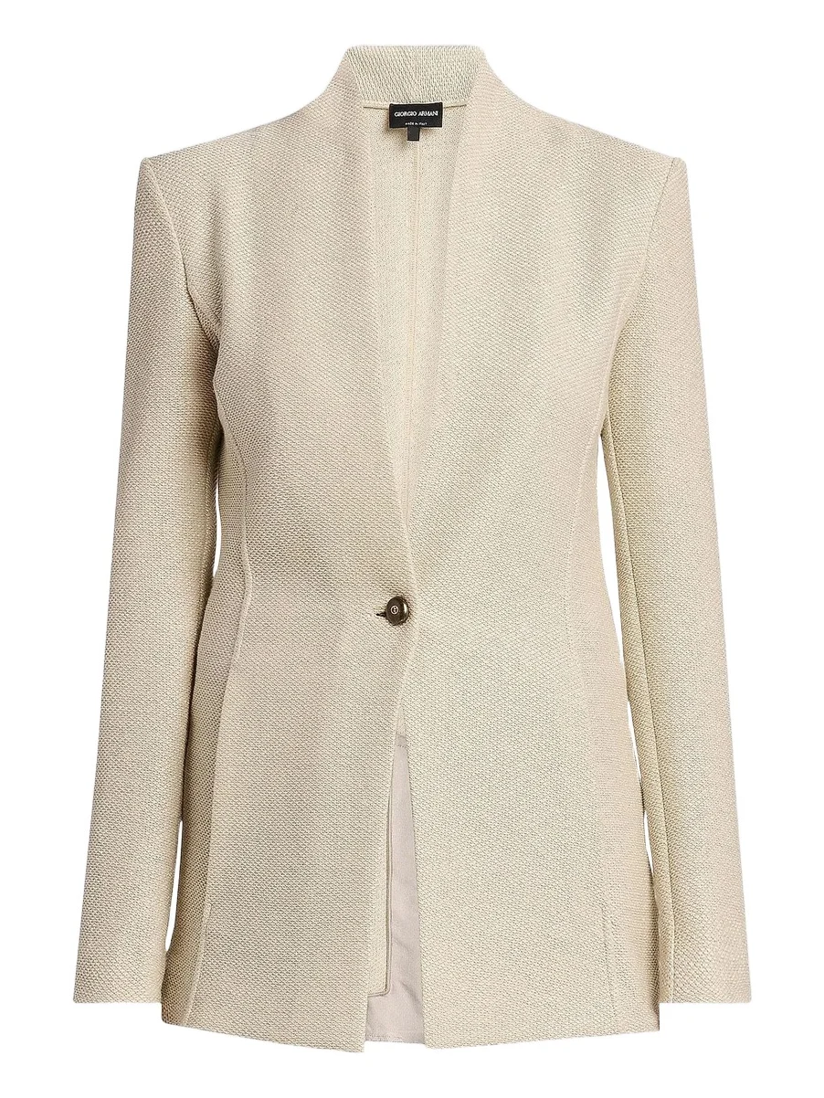 Giorgio Armani Women's Birdseye Cotton-Blend Blazer