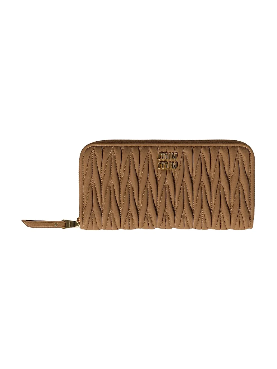 Miu Miu Women's Large Matelassé Nappa Leather Wallet