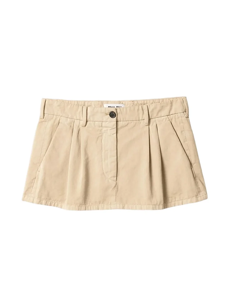 Women's Old Gabardine Mini Skirt