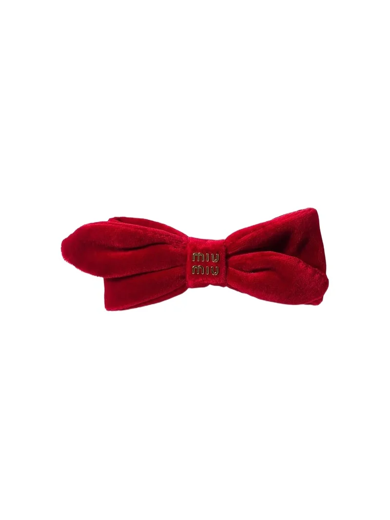 Miu Miu Women's Velvet Hair Clip | Thumbnail 1 Miu Miu Women's Velvet Hair Clip | Thumbnail 1