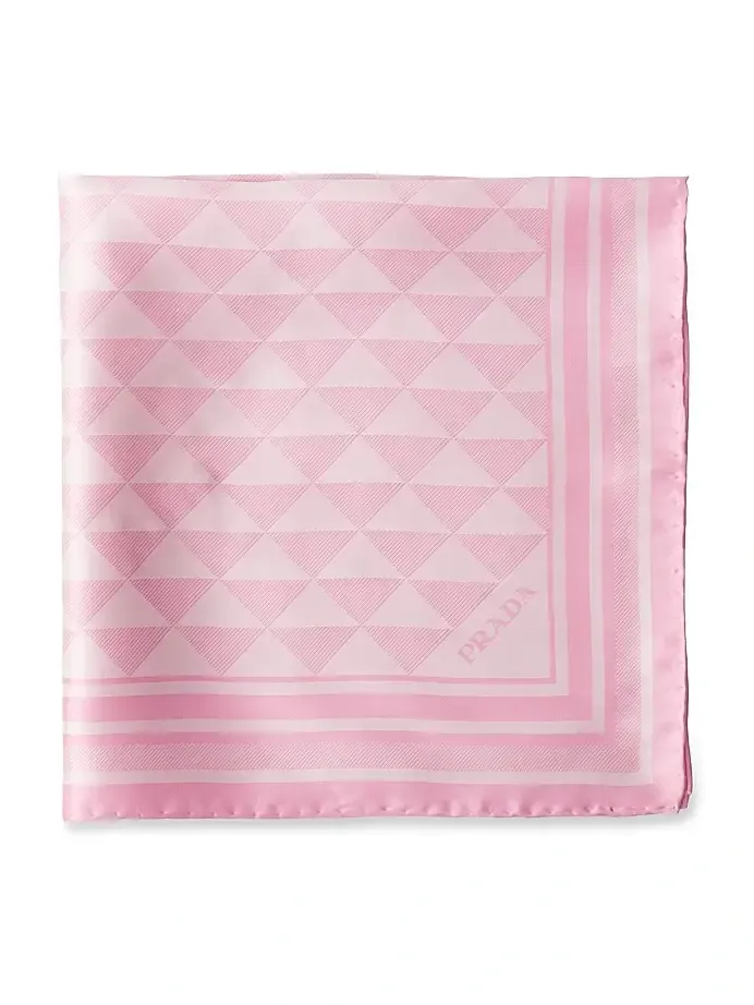 Women's Printed Silk Twill Square Scarf